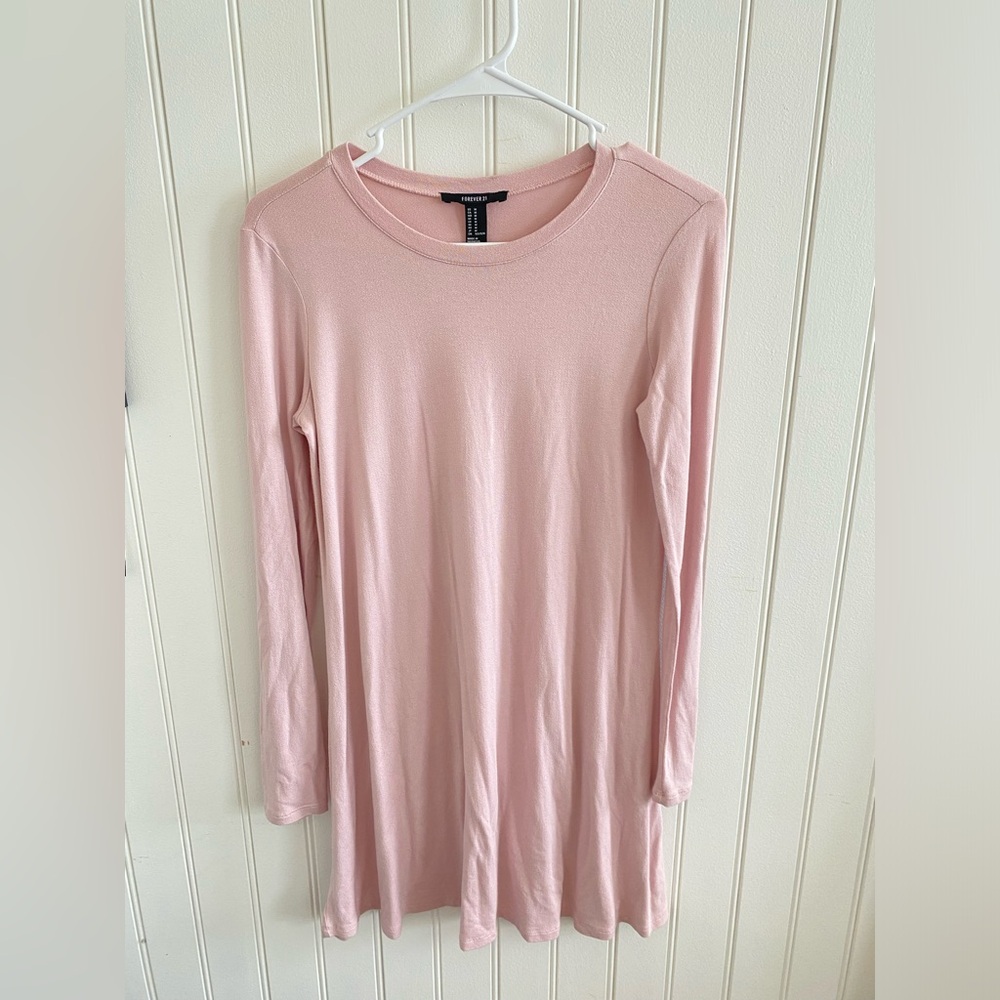 Forever 21 pink long sleeve dress